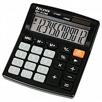 Калькулятор настольный Eleven SDC-812NR, 12 разрядов, двойное питание, 127×105×21мм, черный
