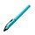 Ручка-роллер Uni-Ball Eye, СИНЯЯ, корпус серебро, узел 0.5 мм, линия 0.3 мм