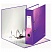 превью Папка-регистратор LEITZ «WOW», механизм 180°, ламинированная, 80 мм, фиолетовая