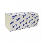 Полотенца бумажные листовые Pro V-сложения 1-слойные 20 пачек по 250 листов (артикул производителя C