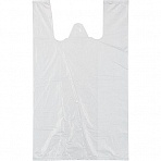 Пакет-майка ПНД белый 12 мкм (24+12×44 см, 90 штук в упаковке)