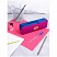 превью Пенал мягкий 2 отделения, 210×60×50мм, Berlingo «Electric pink», полиэстер, цветные молнии