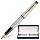 Ручка подарочная перьевая WATERMAN «Expert 3 Stainless Steel GT», серебристый корпус, позолоченные детали, синяя, S0951940
