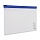 Папка-конверт на молнии МАЛОГО ФОРМАТА (250×135 мм), прозрачная, молния синяя, 0.11 мм, BRAUBERG