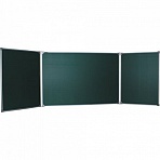 Доска для мела магнитная BOARDSYS, 100×150/300 см, 3-элементная, 5 рабочих поверхностей, зеленая