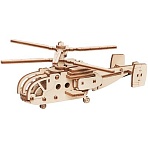 Конструктор деревянный ТРИ СОВЫ «Вертолет Штурмовик», 15×12×4.5см, 32 детали, пакет с еврослотом