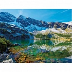 Картина стразами (алмазная мозаика) 40×50 см, ОСТРОВ СОКРОВИЩ «Горное озеро», на подрамнике