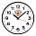 Часы настенные TROYKA 77770732 круг, белые, черная рамка, 30.5×30.5×4 см
