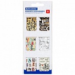 Закладки для книг МАГНИТНЫЕ, «LETTERS», набор 6 шт., 35×25 мм, BRAUBERG