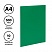 превью Папка с 10 вкладышами СТАММ А4, 9мм, 500мкм, пластик, зеленая