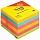 Стикеры Post-it Радуга плюс 76x76 мм неоновые 4 цвета (6 блоков по 100 листов)
