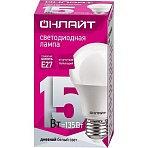 Лампа светодиодная ОНЛАЙТ OLL-A60-15-230-6.5K-E27 15Вт Е27 6500К 61151