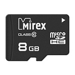 Карта памяти Mirex microSDHC 8Gb (class 10) шт (13612-MC10SD08)