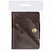 превью Визитница карманная OfficeSpace на кнопке, 10×7см, 18 карманов, натуральная кожа, темно-коричневый