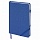 Ежедневник недатированный А5 (138×213 мм) BRAUBERG «Finest», 136 л., кожзам, резинка, синий