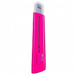 Нож канцелярский Deli E2040 RIO с фиксатором розовый (ширина лезвия 18 мм)