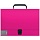 Папка-портфель 1 отделение Berlingo «Color Zone» A4, 330×230×35мм, 1000мкм, розовая