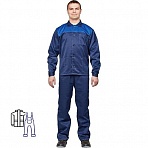 Костюм рабочий летний мужской л16-КПК синий/васильковый (размер 60-62, рост 182-188)