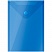 превью Папка-конверт на кнопке OfficeSpace, А6 (105×148мм), 150мкм, полупрозрачная, синяя