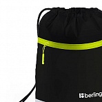 Мешок для обуви 1 отделение Berlingo «Basic yellow», 360×460мм, светоотражающая лента, карман на молнии