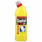 Средство для уборки туалета 1 кг, SANFOR WC gel (Санфор гель) «Лимонный фреш»