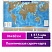 превью Политическая скретч-карта мира «Путешествия» 86×60 см1:37.5Мв тубусеBRAUBERG112391