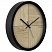 превью Часы настенные ход плавный, Troyka 77760736, круглые, 30×30×5, черная рамка