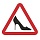 Знак автомобильный «Туфелька», треугольник 200×200×200 мм, самоклейка, европодвес