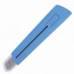 Нож канцелярский 18 мм BRAUBERG «Delta», автофиксатор, цвет корпуса голубой, блистер, 237087