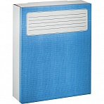 Короб архивный Attache микрогофрокартон синий 252x75x322 мм (5 штук в упаковке)