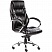 превью Кресло для руководителя Easy Chair 535 MPU черное (искусственная кожа, хромированный металл)