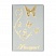 превью Обложка для паспорта OfficeSpace «Бабочки» мягкий полиуретан, серебро, тиснение золотом