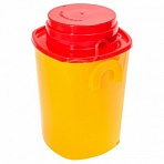 Контейнер для сбора отходов острого инструмента 0.5 л КОМПЛЕКТ 80 шт. желтый (класс Б)СЗПИ