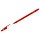Ручка шариковая СТАММ «555» красная, 0.7мм, тонированный корпус