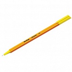 Ручка капиллярная Berlingo «Rapido» желтая, 0.4мм, трехгранная