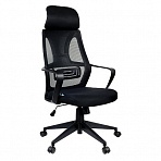 Кресло руководителя Helmi HL-E37 «Wind»,  ткань черная