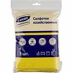 Салфетки хозяйственные Luscan Professional 300г/м2 40×40см 3шт/уп желтые