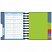 превью Блокнот Attache Selection Office book A6 200 листов синий в клетку 5 разделителей на спирали (141×141 мм)