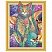 превью Картина стразами (алмазная мозаика) сияющая 40×50 см, ОСТРОВ СОКРОВИЩ «Восточный кот», без подрамника
