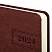 превью Ежедневник датированный 2024 А5 138×213 мм, BRAUBERG «Imperial», под кожу, коричневый