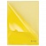превью Папка-уголок жесткая BRAUBERG, желтая, 0,15 мм