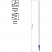превью Стержень гелевый OfficeSpace синий, игольчатый наконечник, 131мм, 0.5мм, стираемые чернила
