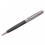 Ручка шариковая Parker «Sonnet Metal&Grey PGT», черная, 1.0мм, поворот., подарочная упаковка