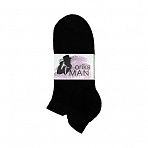 Носки мужские черные без рисунка размер 27-29 (3 пары в упаковке)
