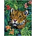 превью Алмазная мозаика ТРИ СОВЫ «Взгляд из джунглей», 40×50см, холст на деревянном подрамнике, картонная коробка с пластиковой ручкой