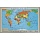 Коврик на стол «Карта мира» (380х590мм, цветной, ПВХ)