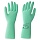 Перчатки латексные КЩС, прочные, хлопковое напыление, размер 9.5-10 XL, очень большой, зеленые, HQ Profiline
