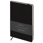 Записная книжка А5 96л. ЛАЙТ, кожзам, Greenwich Line «Classic. Black», с резинкой, блок без линовки