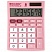 превью Калькулятор настольный BRAUBERG ULTRA PASTEL-08-PK, КОМПАКТНЫЙ (154×115 мм), 8 разрядов, двойное питание, РОЗОВЫЙ