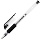 Ручка гелевая с грипом STAFF, ЧЕРНАЯ, корпус белый, игольчатый узел 0.5 мм, линия письма 0.35 мм